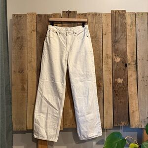 Abercrombie & Fitch Cream High-Rise Jeans
